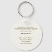 Welkom Home Vastgoed Client Minimalistisch budget Sleutelhanger (Achterkant)