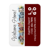 Welkom Home Vastgoed Sluitingsgeschenk Magneet (Verticaal)