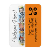 Welkom Home Vastgoed Sluitingsgeschenk Magneet (Verticaal)