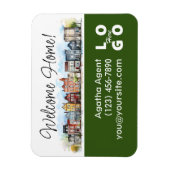 Welkom Home Vastgoed Sluitingsgeschenk Magneet (Verticaal)