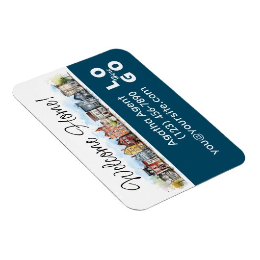 Welkom Home Vastgoed Sluitingsgeschenk Magneet (Rechterzijde)