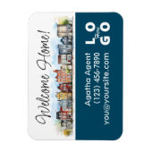 Welkom Home Vastgoed Sluitingsgeschenk Magneet (Verticaal)