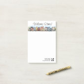 Welkom Home Vastgoed Sluitingsgeschenk Post-it® Notes (Op bureau)