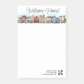 Welkom Home Vastgoed Sluitingsgeschenk Post-it® Notes (Voorkant)