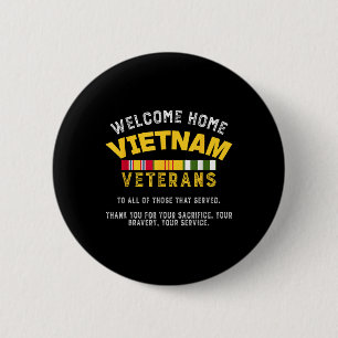 Welkom Home Vietnam Veteranen - Oud Man Vietnam Ve Ronde Button 5,7 Cm