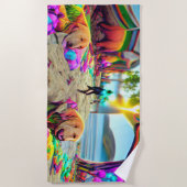 Welkom homepage Labrador Retriever Dog Strandlaken (Voorkant)