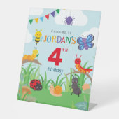 Welkom homepage van het kinderdagverblijf Cute Col Reclamebord Met Voetstuk (Voorkant)