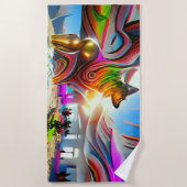 Welkom homepagefamilie Duitse Shepherd Dog Strandlaken (Voorkant)