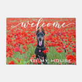Welkom Hond foto Custom Deurmat (Voorkant)
