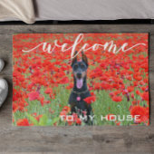 Welkom Hond foto Custom Deurmat