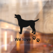 Welkom honden, Dogs Friendly Storefront Sign, Wind Raamsticker (Vel 2)