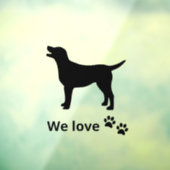 Welkom honden, Dogs Friendly Storefront Sign, Wind Raamsticker (Vel 3)