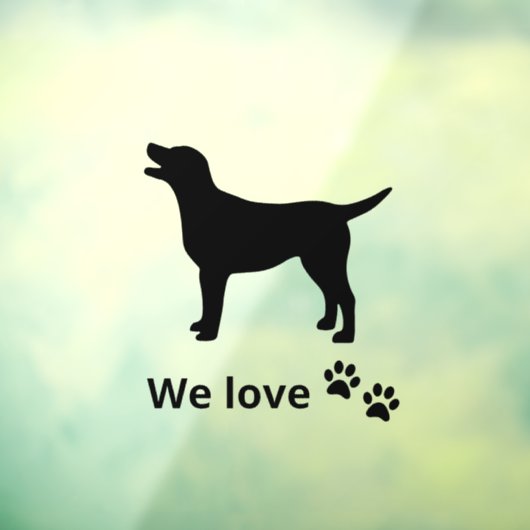 Welkom honden, Dogs Friendly Storefront Sign, Wind Raamsticker (Vel 3)