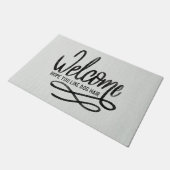 Welkom, hoop dat je van Dog Hair houdt Deurmat (Schuin)