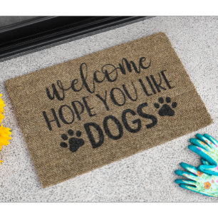 Welkom Hoop dat je van honden houdt Doormat Deurmat