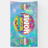 Welkom Huis aangepaste Vinyl Banner 3' x 5 (Verticaal)