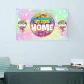 Welkom Huis aangepaste Vinyl Banner 3' x 5 (Beurs)