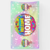 Welkom Huis aangepaste Vinyl Banner 3' x 5 (Verticaal)