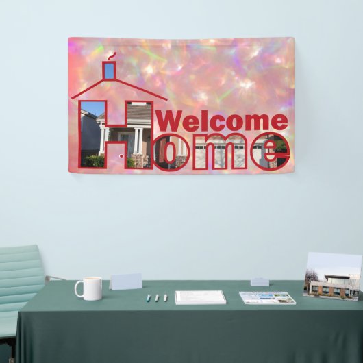 Welkom Huis aangepaste Vinyl Banner 3' x 5 (Beurs)