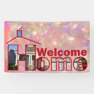 Welkom Huis aangepaste Vinyl Banner 3' x 5