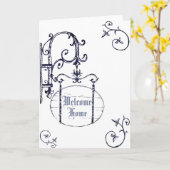 Welkom Huis Kaart (Gele Bloem)