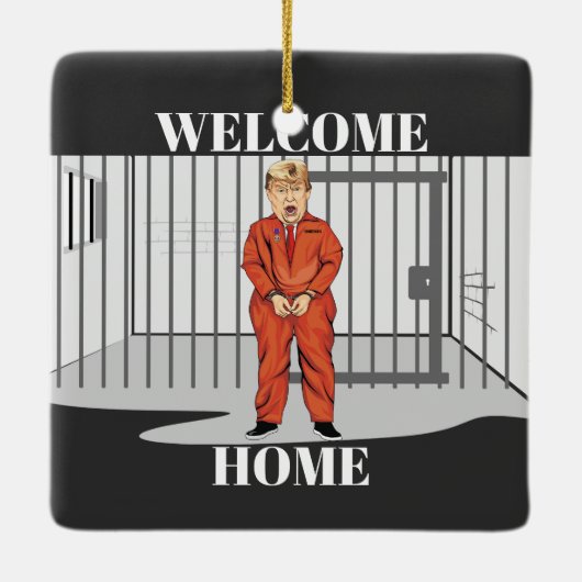 Welkom Huis Keramisch Ornament (Achterkant)