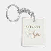 Welkom Huis Realtor Client Waardering Sleutelhanger (Voorkant Links)