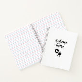 Welkom Huis Sleutel Nieuw Huis Koper Notitieboek (Binnen)