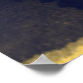 Welkom huwelijksborden | Waterverf Abstract vergul Poster (Hoek)