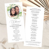 Welkom Huwelijksceremonie Programma Groen 4x9 Programmakaart