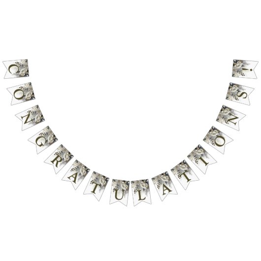 Welkom Huwelijkspartij Zilveren Gouden Witte Rozen Vlaggetjes (Alle)