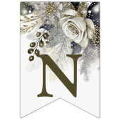 Welkom Huwelijkspartij Zilveren Gouden Witte Rozen Vlaggetjes (Derde vlag)