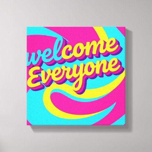 Welkom Iedereen  Canvas Afdruk (Voorkant)