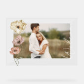 Welkom IJslandse Waterverf IJsland Poppies Foto Acryl Bord (Voorkant)