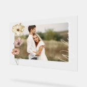 Welkom IJslandse Waterverf IJsland Poppies Foto Acryl Bord (Hoek)