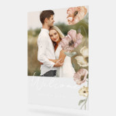 Welkom IJslandse Waterverf IJsland Poppies Foto Acryl Bord (Hoek)