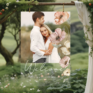 Welkom IJslandse Waterverf IJsland Poppies Foto Acryl Bord