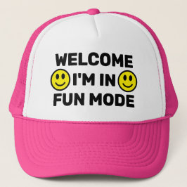 Welkom - Ik ben in Fun Mode™ Truckerhoed Trucker Pet