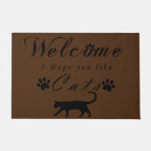 Welkom Ik hoop dat je van katten deurmat houdt. (Voorkant)