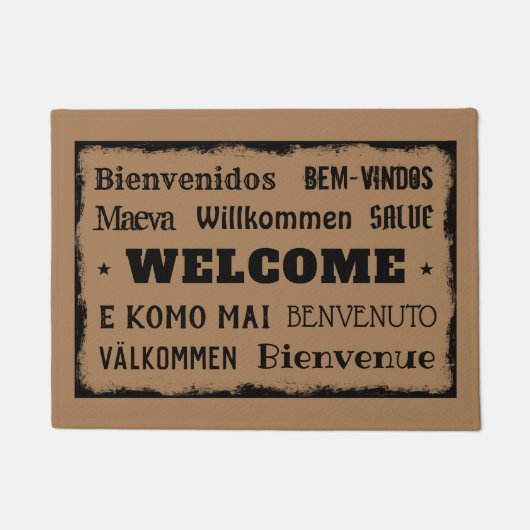 Welkom in 10 talen deurmat (Voorkant)
