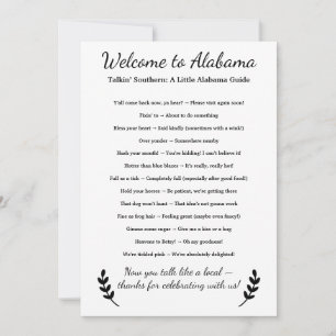 Welkom in Alabama Gepersonaliseerd met Lokale Uitd