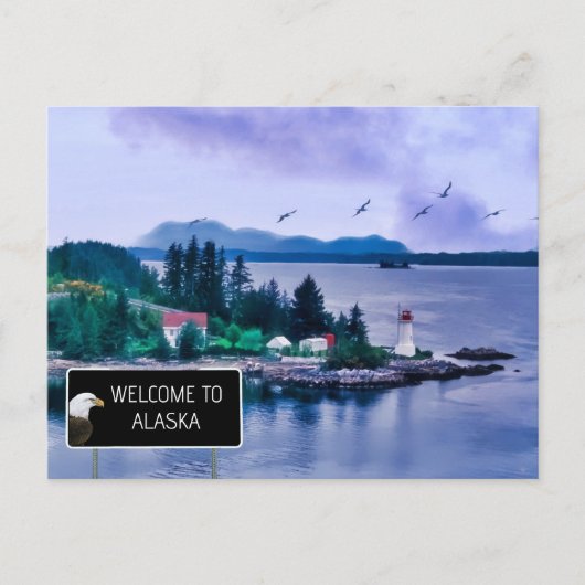 Welkom in Alaska Briefkaart (Voorkant)