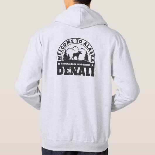 Welkom in Alaska. Denali - Black Logo Hoodie (Achterkant)