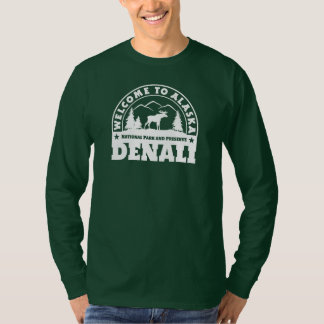 Welkom in Alaska. Denali - White Logo T-shirt