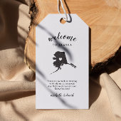 Welkom in Alaska | Kalligrafie bruiloft Cadeaulabel