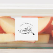 welkom in alaska labels (Aangebracht)