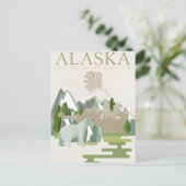 Welkom in ALASKA staat van Amerika Briefkaart (Staand voorkant)