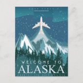 Welkom in ALASKA staat van Amerika Briefkaart (Voorkant)