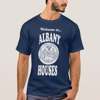 Welkom in Albany Houses - White Print T-shirt