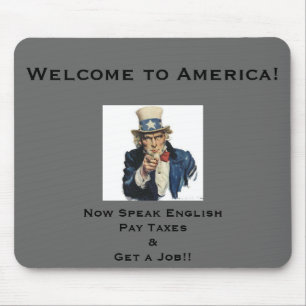 Welkom in Amerika! Mousepad Muismat